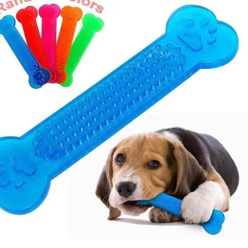 Brinquedos de Mastigar para Cães, Osso de Borracha para Mastigadores Agressivos, Escova de Dentes para Cachorros, Cuidados Dentários, Acessórios para Animais de Estimação.